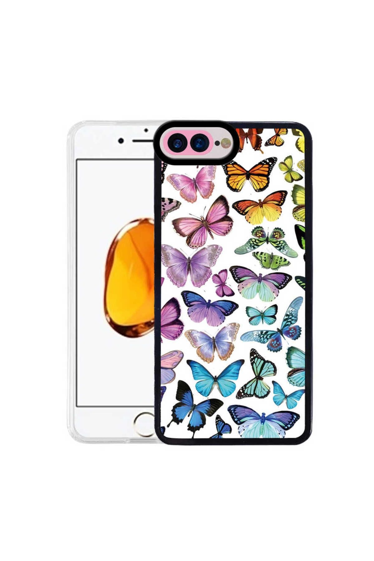 iPhone 8 Plus Kılıf TKNR M-Fit Desenli Kapak - Love Story No2