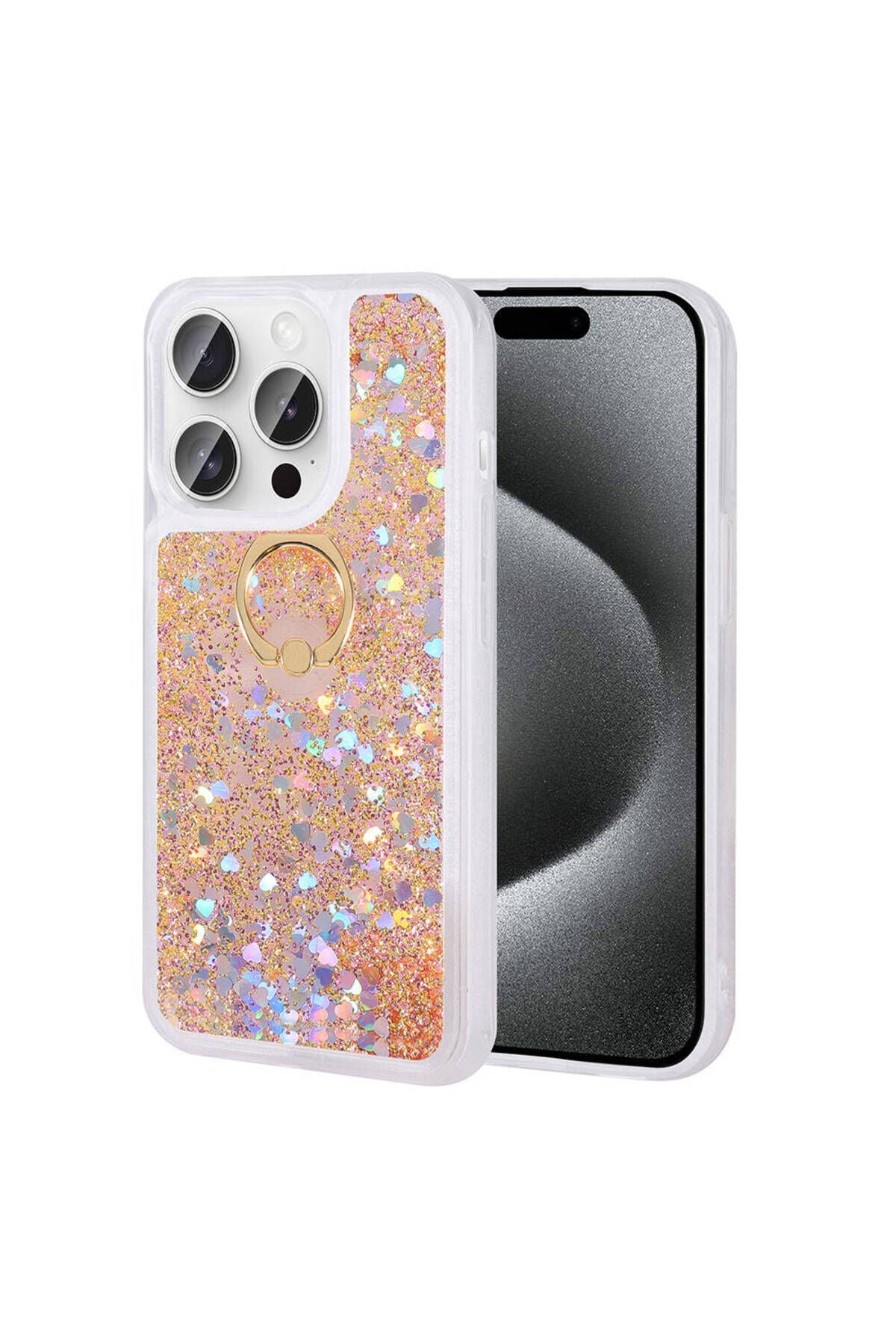 iPhone 15 Pro Uyumlu Zore Milce Kılıf-Gold