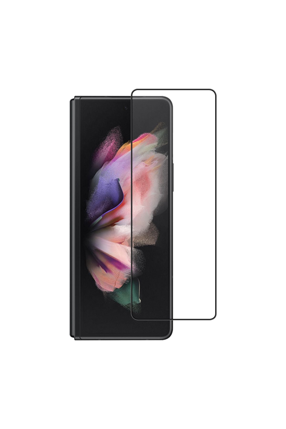 Galaxy Z Fold 3 Uyumlu Zore 3D Side Glass Ön Ekran Koruyucu