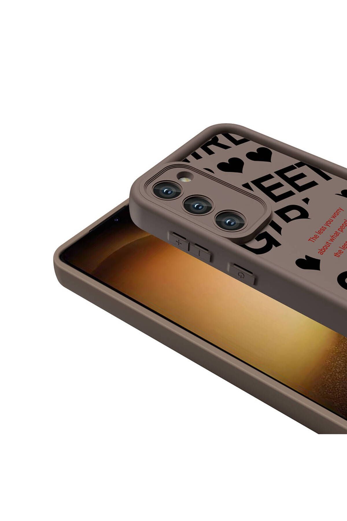 Galaxy S23 Kılıf Kamera Korumalı Baskılı Arka Yüzey Zore Klas Kapak - Siyah