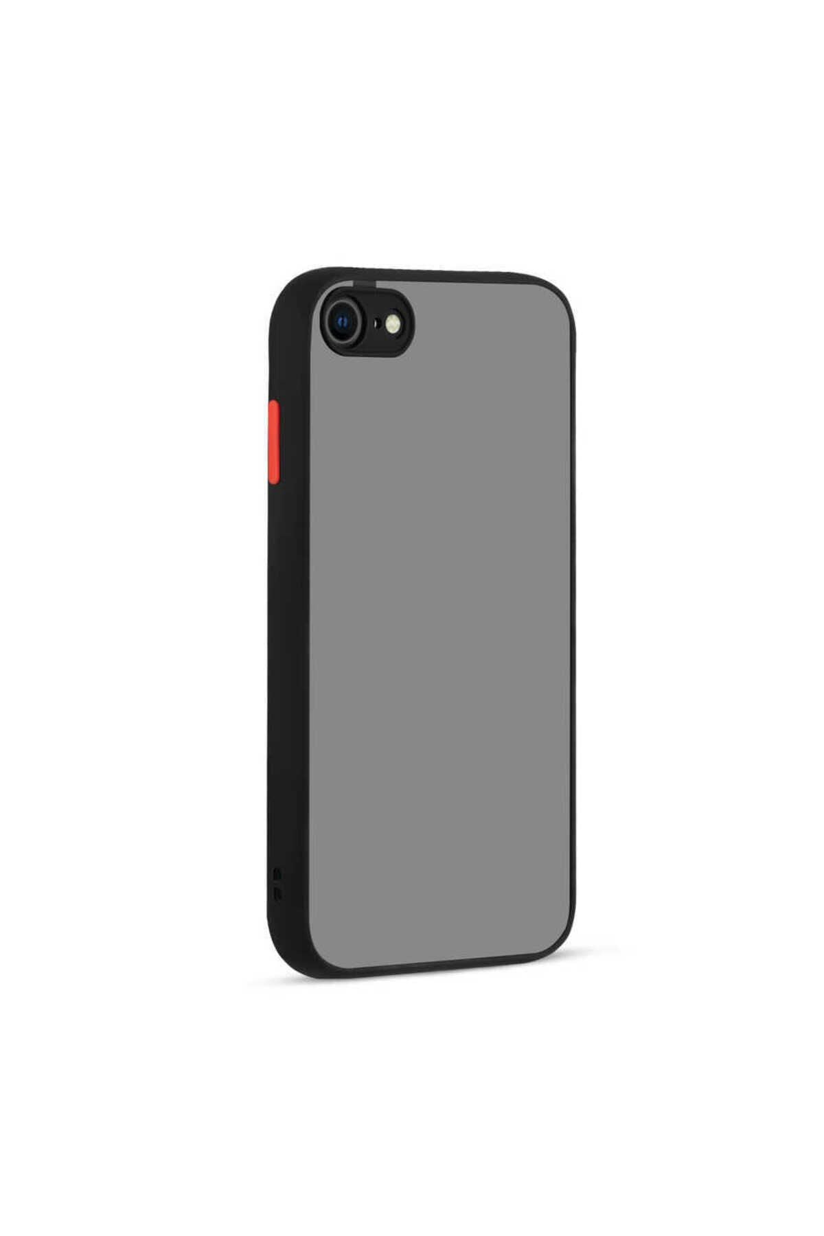 iPhone SE 2022 Uyumlu Zore Hux Kılıf-Siyah