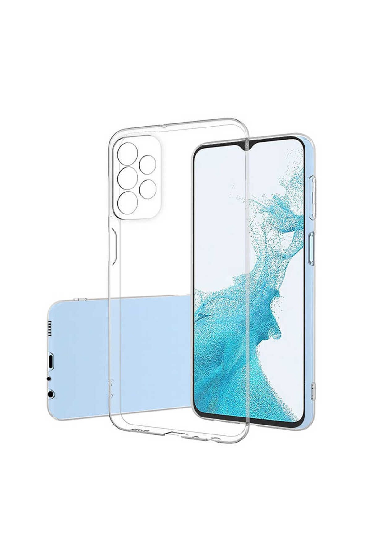 Galaxy A23 Kılıf Zore Süper Silikon Kapak - Renksiz