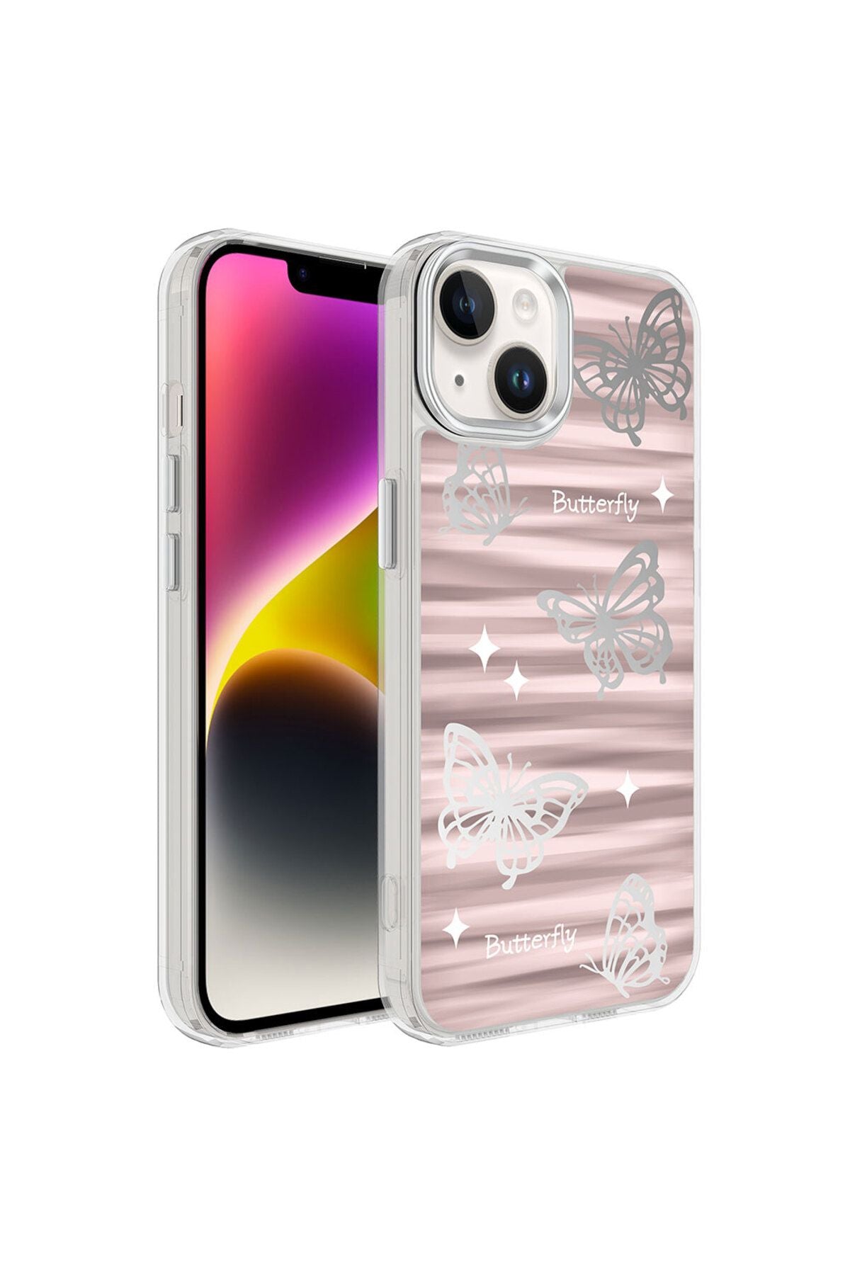 iPhone 14 Uyumlu AiHTTgli Parlak Tasarımlı Zore Mimbo Kılıf-NO5