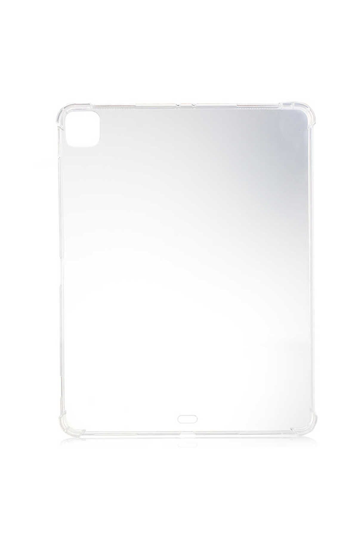 iPad Pro 12.9 2020 (4.Nesil) - Uyumlu Uyumlu Zore Tablet Nitro Anti Shock Silikon Kapak-Renksiz
