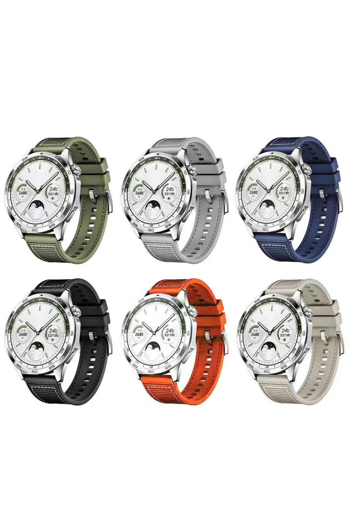 Galaxy Watch 46mm Uyumlu TCG KRD-102 22mm Silikon Kordon-Mavi