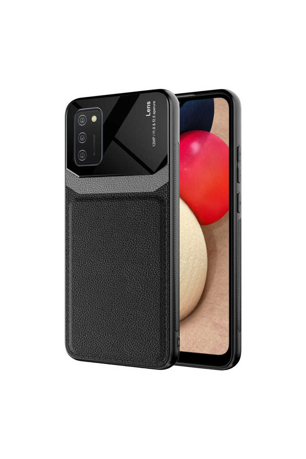 Galaxy A02S Kılıf Zore Emiks Kapak - Siyah