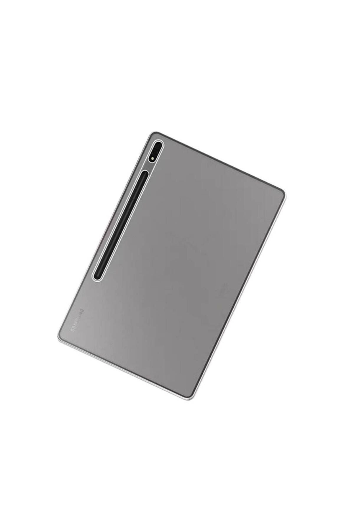 Galaxy Tab S9 Ultra SM-X910 Kılıf Zore Tablet Süper Silikon Kapak - Renksiz