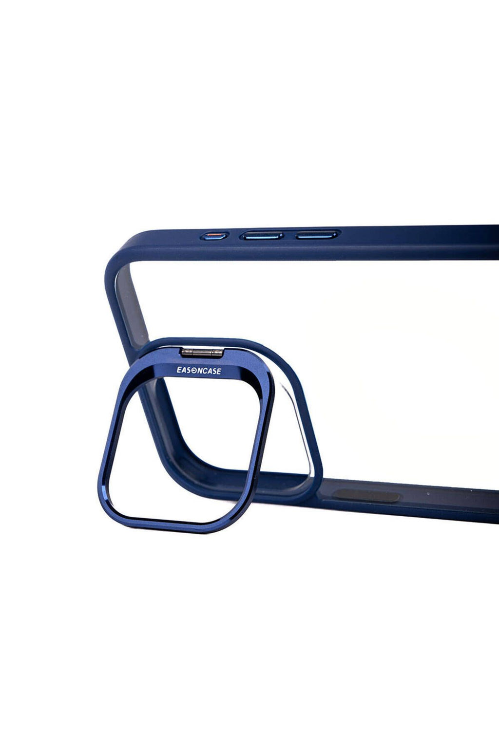 iPhone 15 Pro Max Uyumlu Kamera LZore Korumalı Standlı Zore Klon LNSM-li Kılıf-Siyah