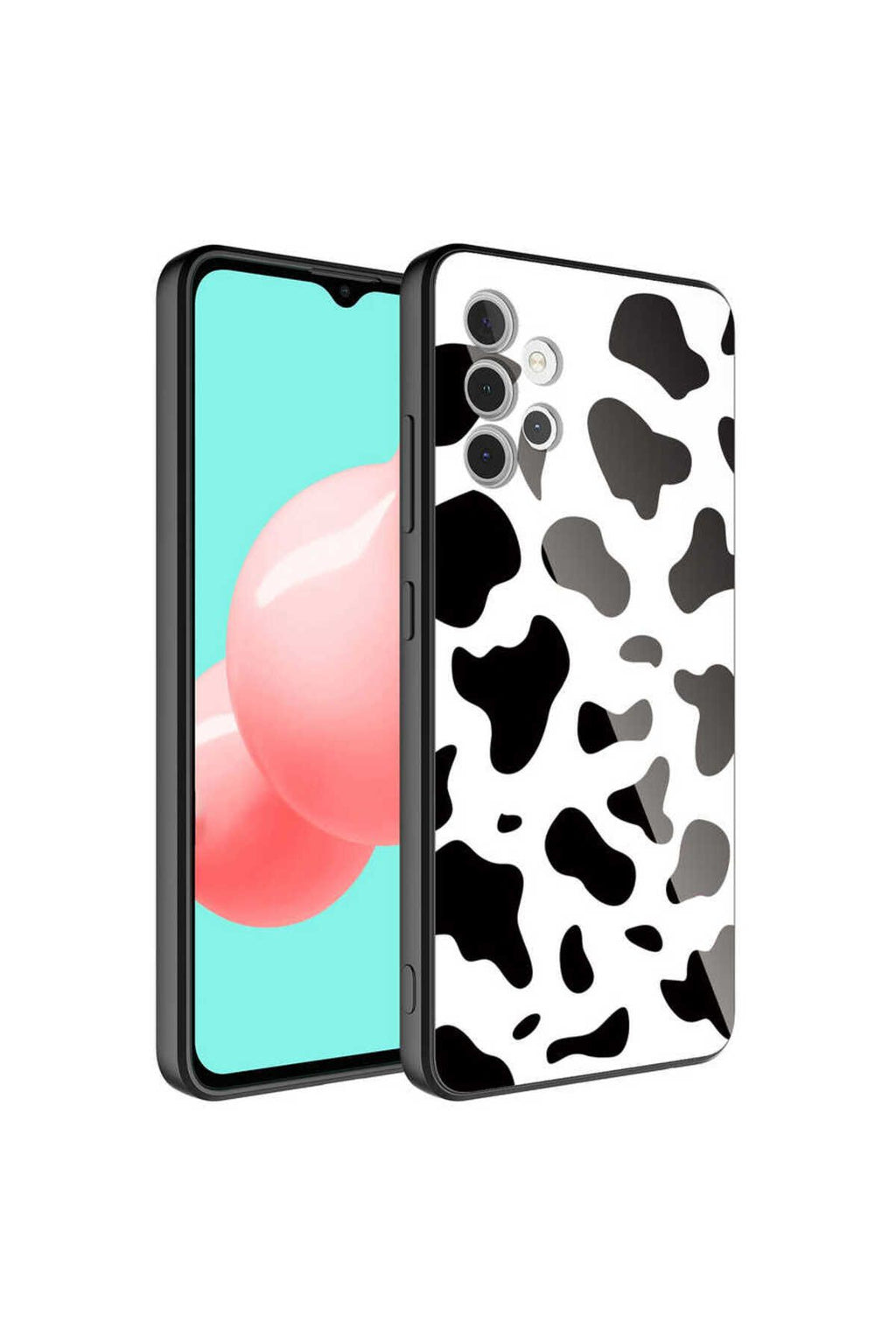 Galaxy A32 4G Kılıf Kamera Korumalı Desenli Sert Silikon AKAV Epoksi Kapak - NO7