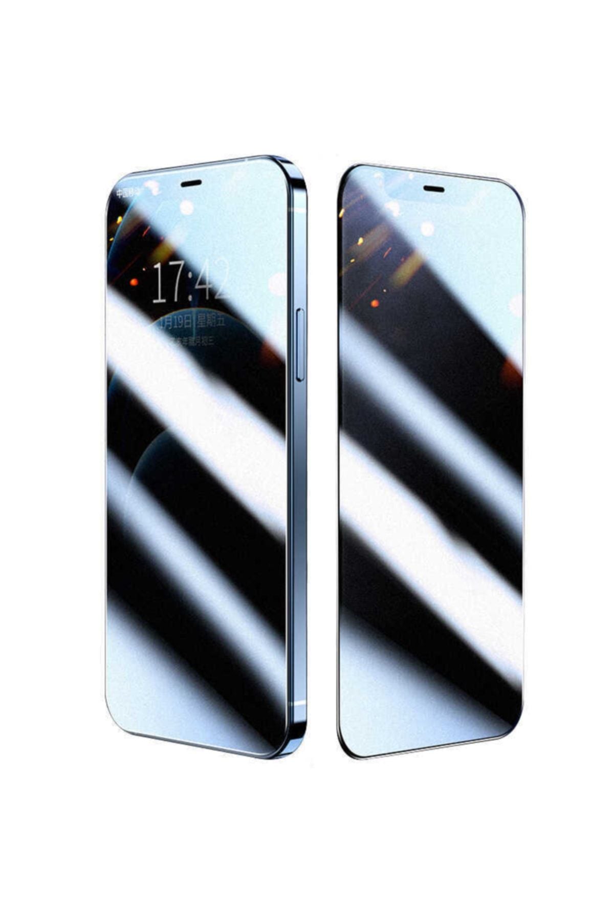 Iphone 12 Pro Uyumlu Fit Hard Mat Privacy Cam Ekran Koruyucu